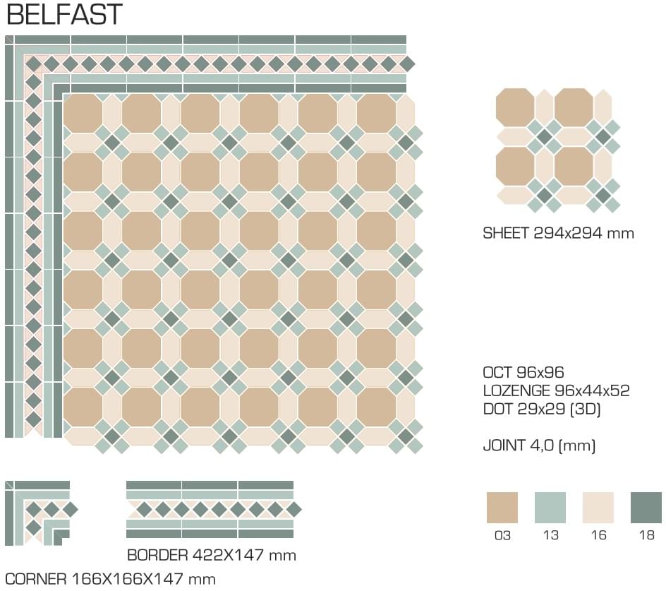 керамогранит фабрики TopCer коллекция Belfast