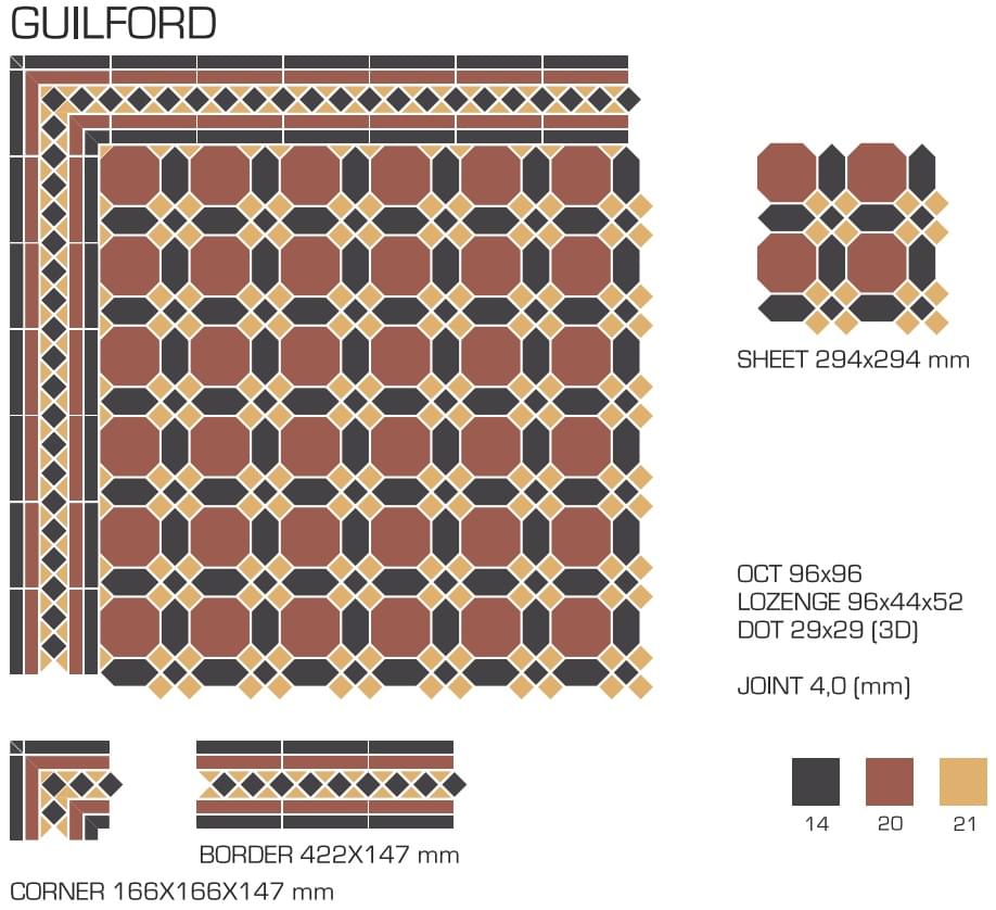 керамогранит фабрики TopCer коллекция Guilford