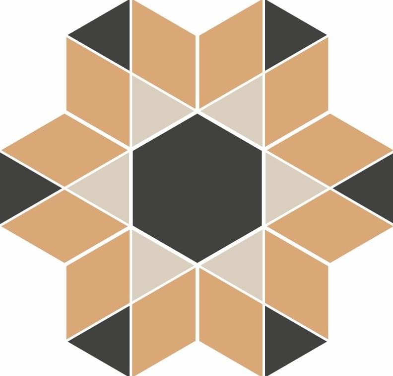 TopCer Hexagon Inserts Timor 30.9x30.9