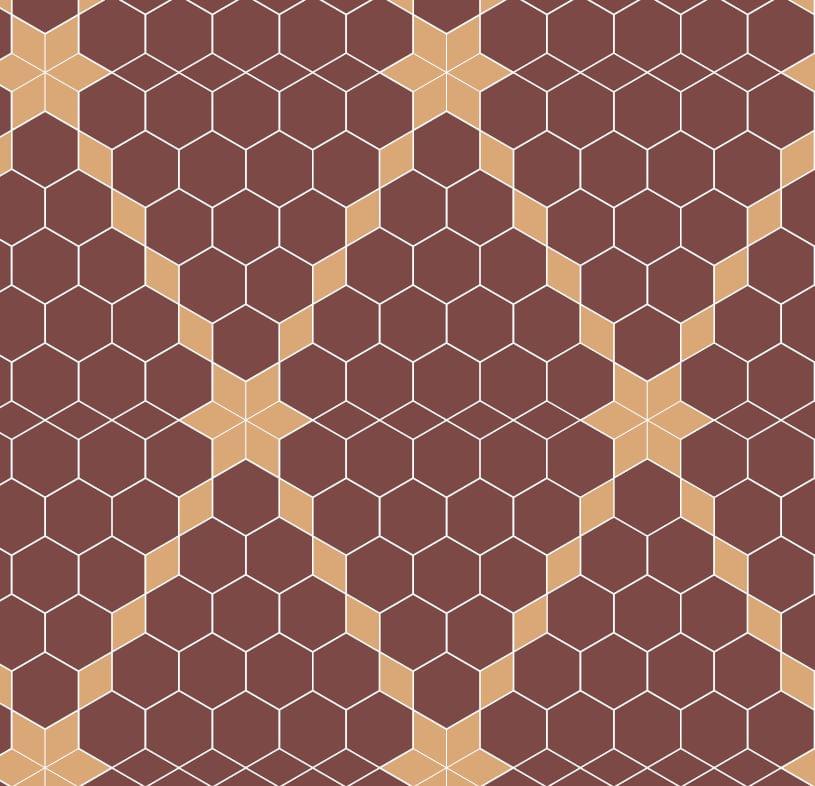 керамогранит фабрики TopCer коллекция Hexagon Inserts