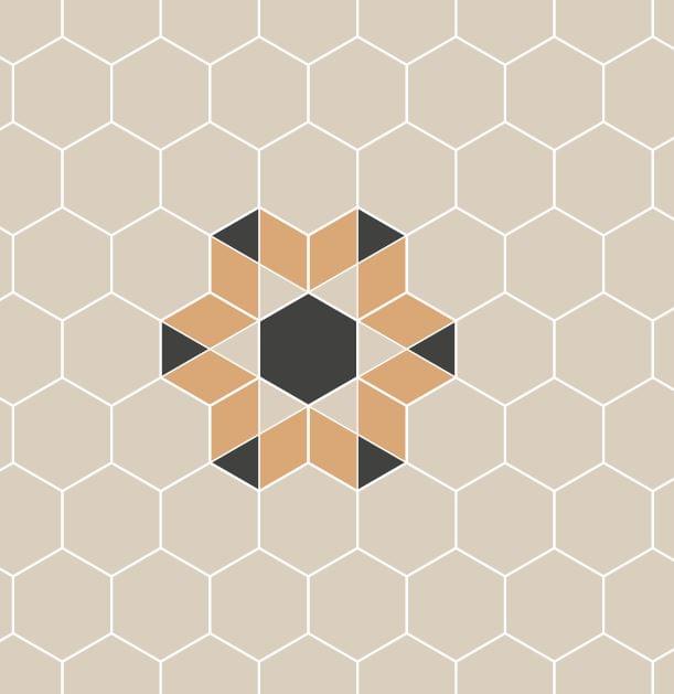 керамогранит фабрики TopCer коллекция Hexagon Inserts