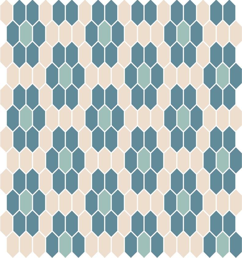 керамогранит фабрики TopCer коллекция Lozenges On Mesh