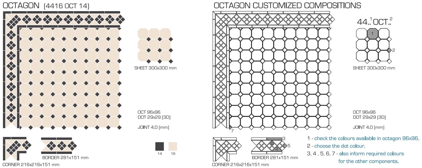 керамогранит фабрики TopCer коллекция Octagon