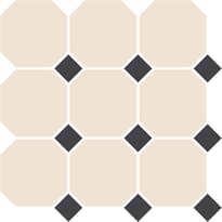 Плитка TopCer Octagon White Black Dots 30x30 см, поверхность матовая