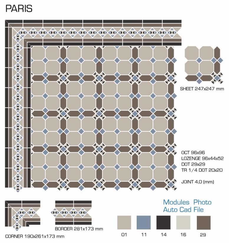 керамогранит фабрики TopCer коллекция Paris