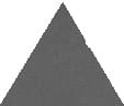 Плитка TopCer Базовая Плитка Black Triangle 5x5.7 см, поверхность матовая