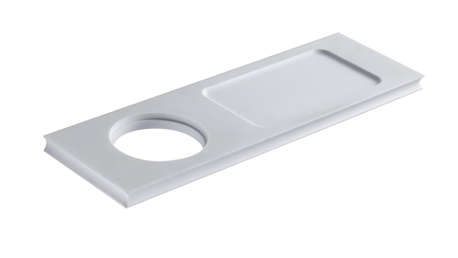 Плитка Treemme 22mm Вставка из кориана для артикула 8372/8375 мм белый матовый  поверхность матовая