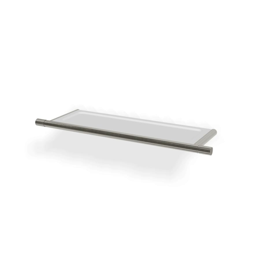 Плитка Treemme 22mm Полка 34.6 см 22mm нержавеющая сталь  поверхность брашированная