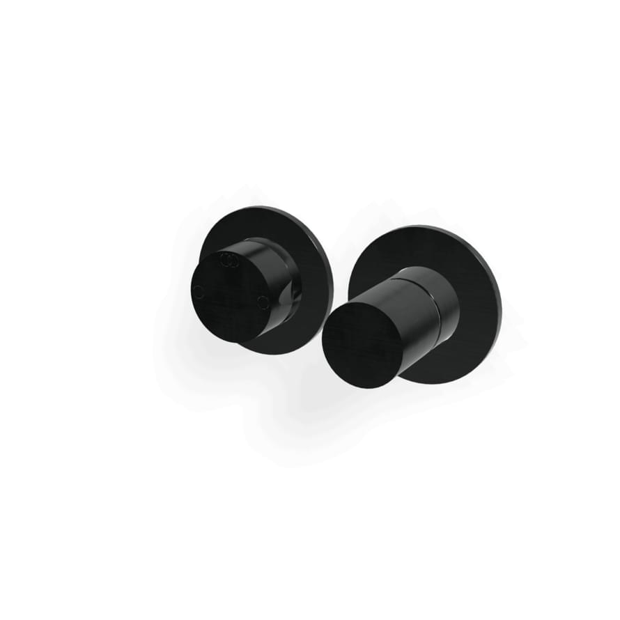 Плитка Treemme 28mm Внешняя часть смесителя для душа 28MM на 2 потребителя. раздельный оружейный металл  поверхность брашированная