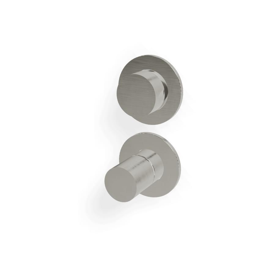 Плитка Treemme 28mm Внешняя часть смесителя для душа 28MM на 3 потребителя раздельный нержавеющая сталь брашированная  поверхность брашированная