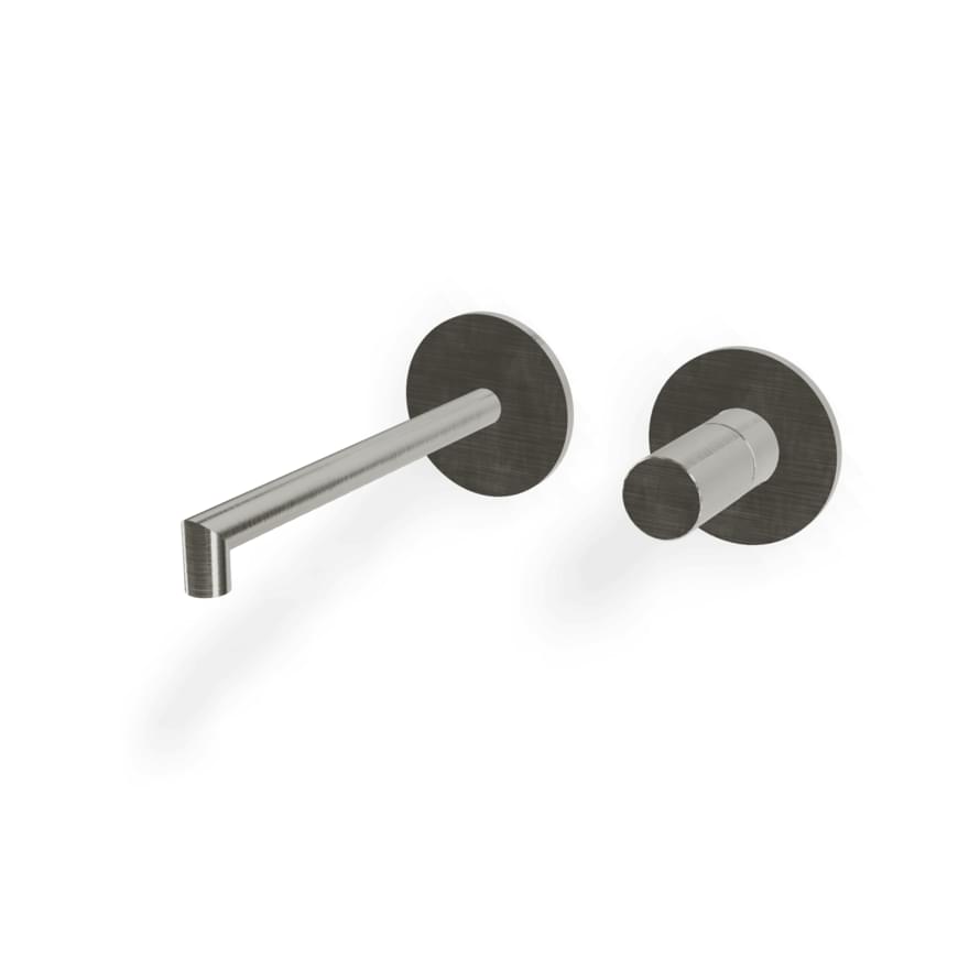Плитка Treemme 28mm Внешняя часть смесителя для раковины 28MM из стены 180 мм нержавеющая сталь брашированная  поверхность брашированная