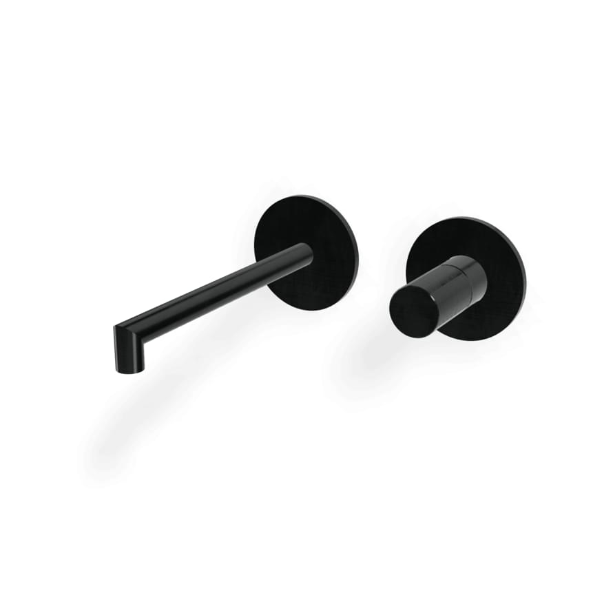 Плитка Treemme 28mm Внешняя часть смесителя для раковины 28MM из стены 180 мм оружейный металл  поверхность брашированная