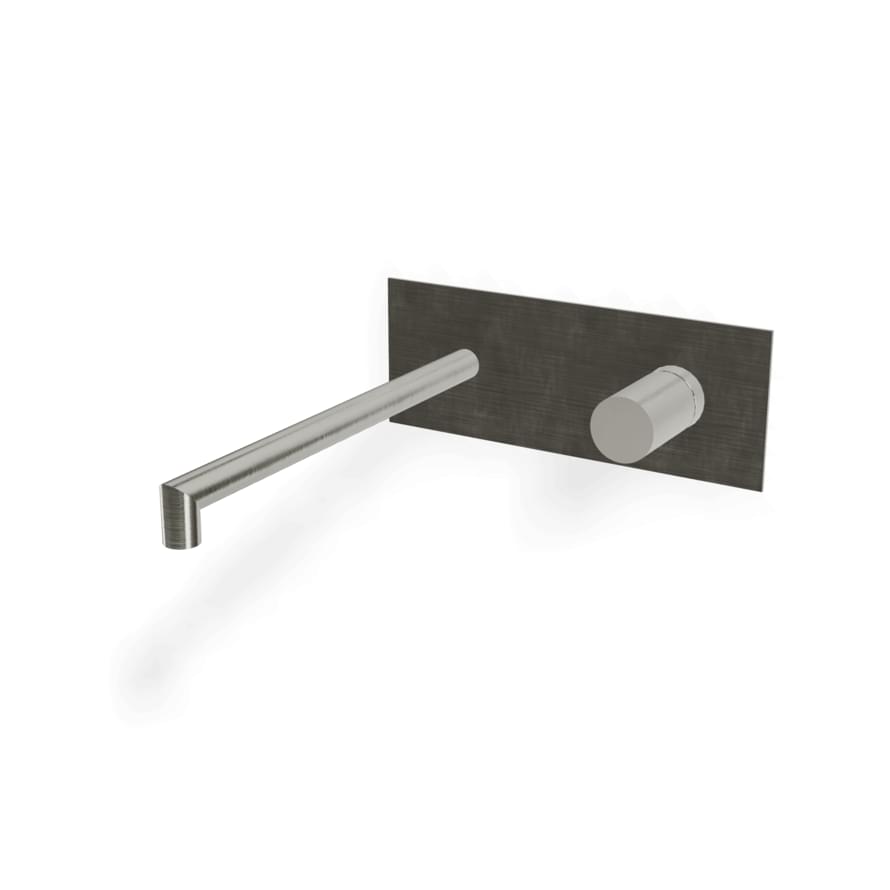 Плитка Treemme 28mm Внешняя часть смесителя для раковины 28MM из стены 220 мм нержавеющая сталь брашированная  поверхность брашированная