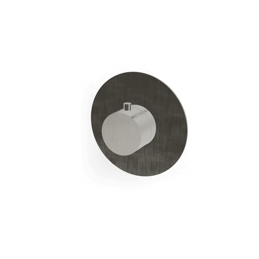 Плитка Treemme 40mm Внешняя часть термостатического смесителя для душа 40mm на 1 потребителя без перекрытия нержавеющая сталь брашированная  поверхность брашированная