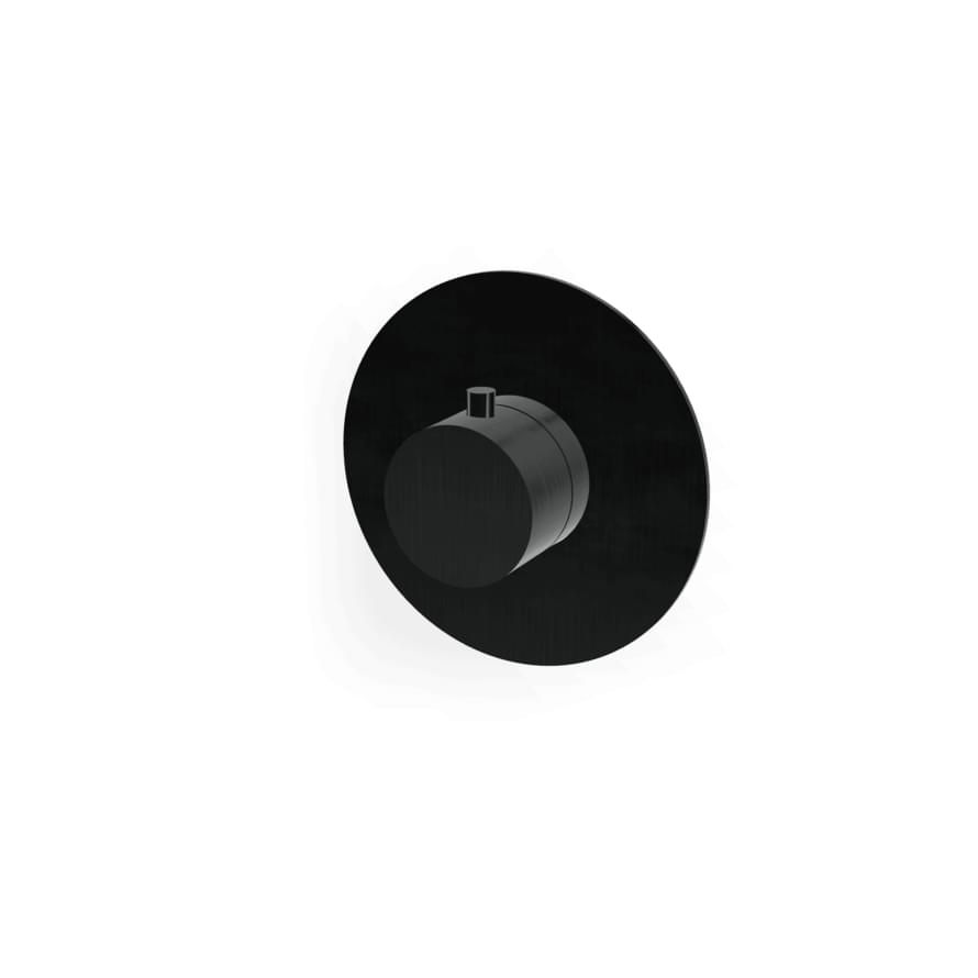 Плитка Treemme 40mm Внешняя часть термостатического смесителя для душа 40mm на 1 потребителя без перекрытия оружейный металл PVD  поверхность брашированная