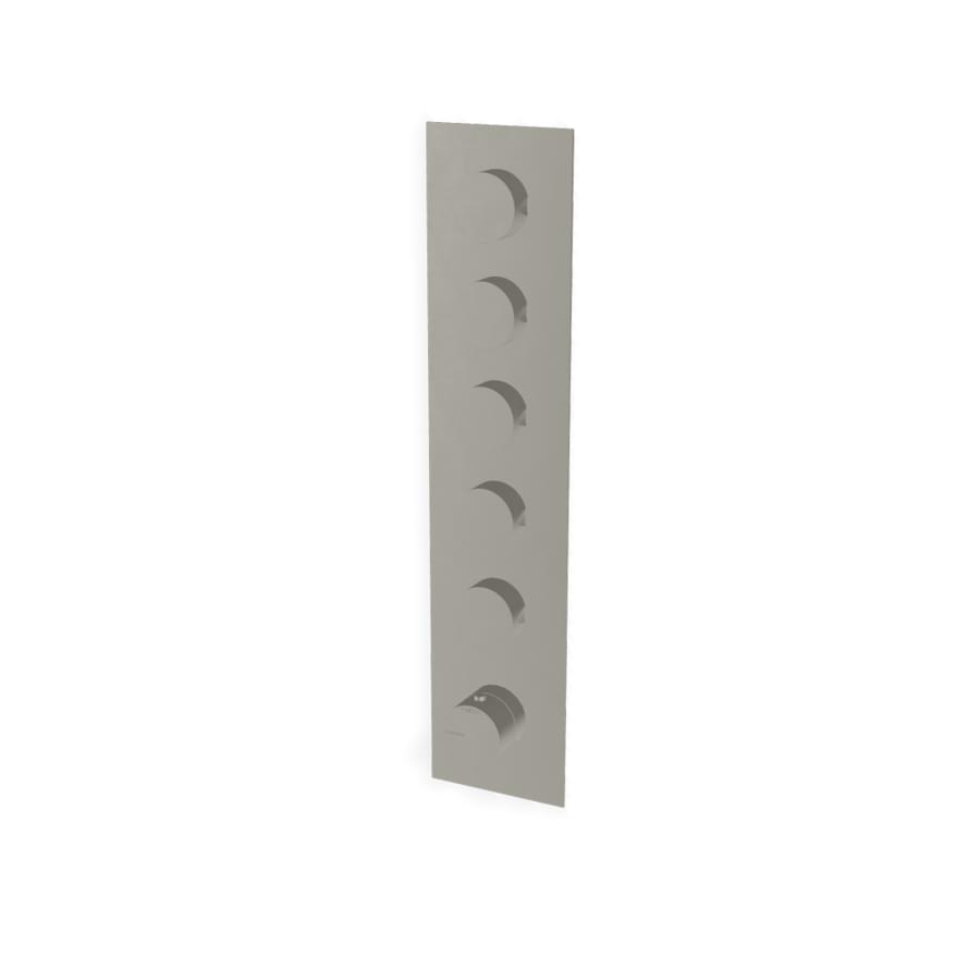 Плитка Treemme 5mm Внешняя часть термостатического смесителя для душа 5mm на 5 потребителя нержавеющая сталь брашированная  поверхность брашированная