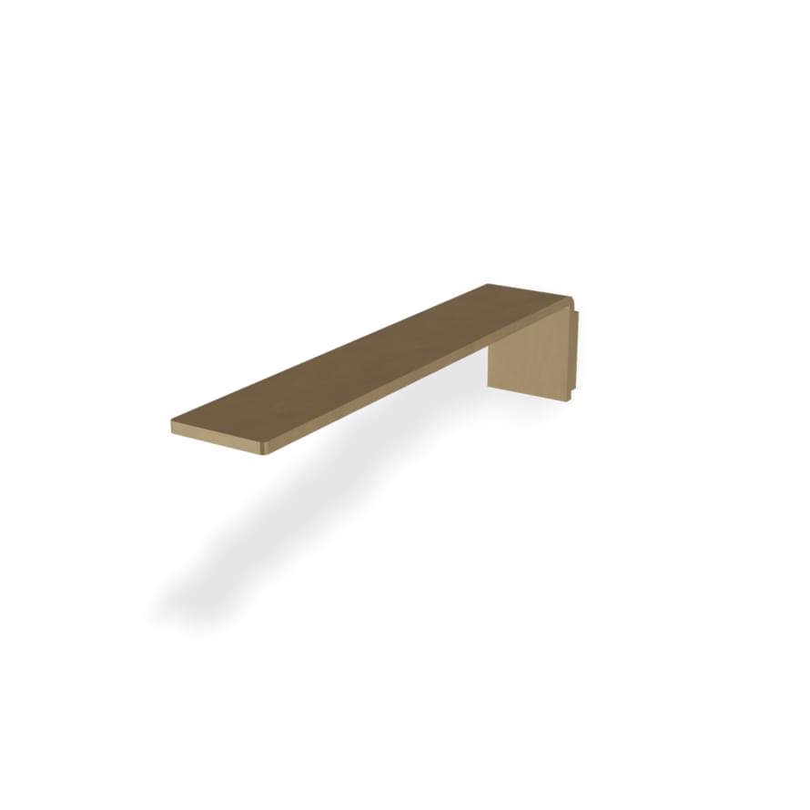 Плитка Treemme 5mm Излив для ванны настенный 5mm 230 мм желтое золото PVD  поверхность брашированная