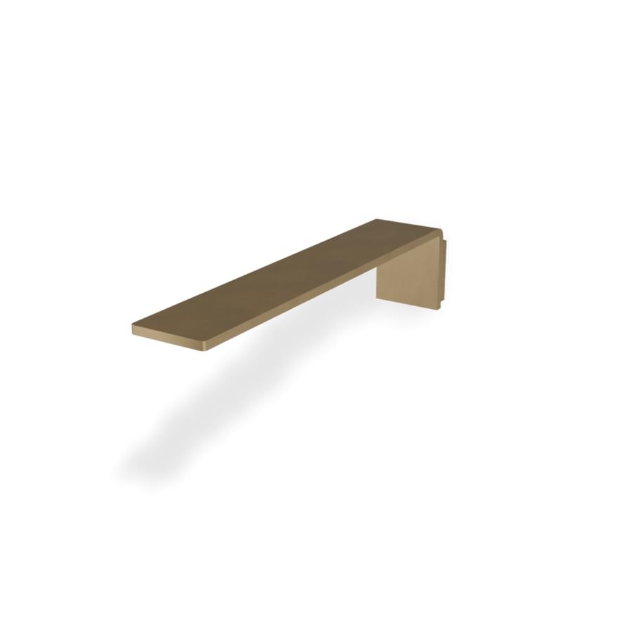 Плитка Treemme 5mm Излив для раковины настенный 5mm 230 мм желтое золото PVD  поверхность брашированная