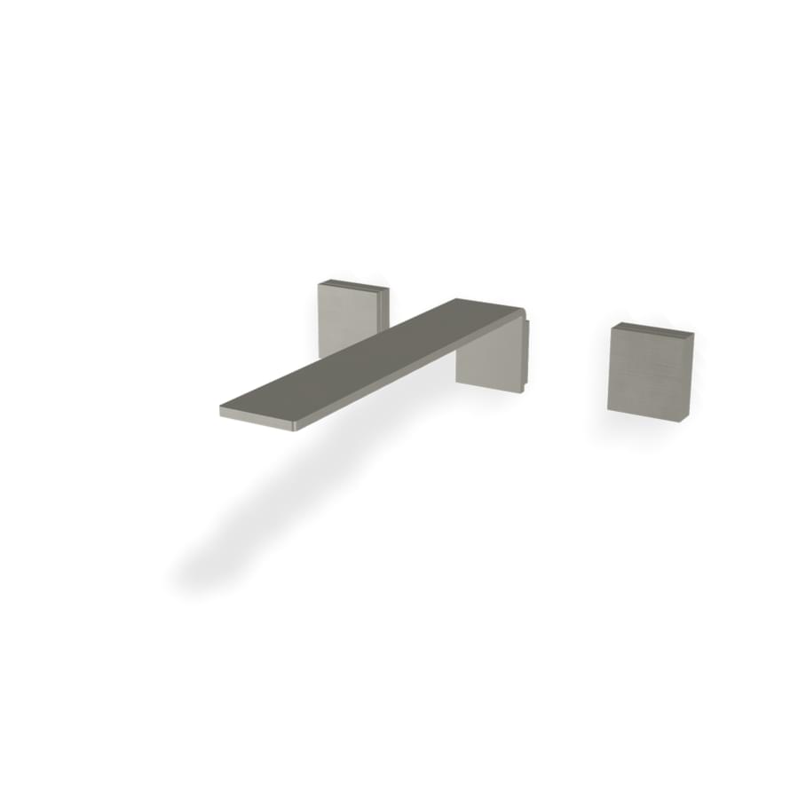 Плитка Treemme 5mm Смеситель для раковины из стены 5mm на 3 отверстия. нержавеющая сталь брашированная поверхность брашированная