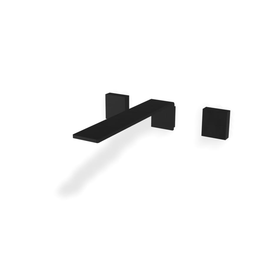 Плитка Treemme 5mm Смеситель для раковины из стены 5mm на 3 отверстия. оружейный металл PVD поверхность брашированная