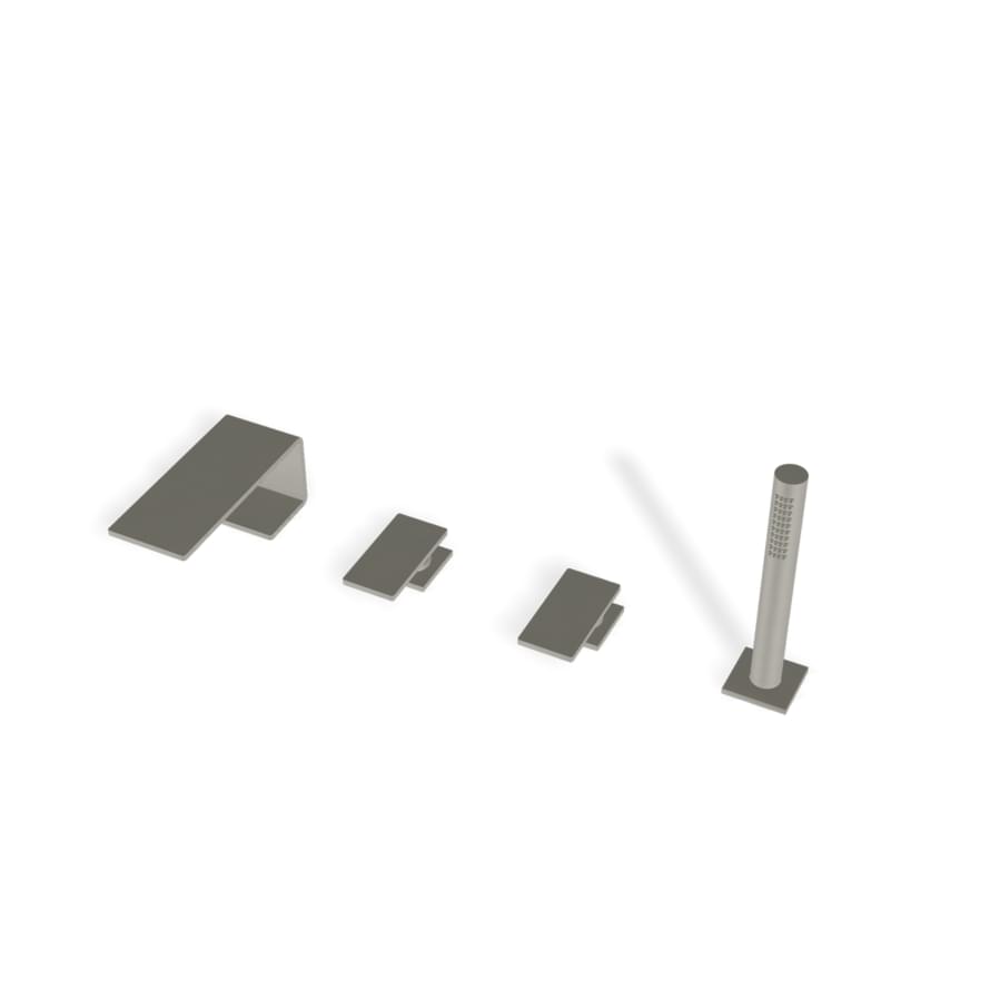 Плитка Treemme 5mm Смеситель на борт ванны 5mm на 4 отверстия нержавеющая сталь брашированная  поверхность брашированная