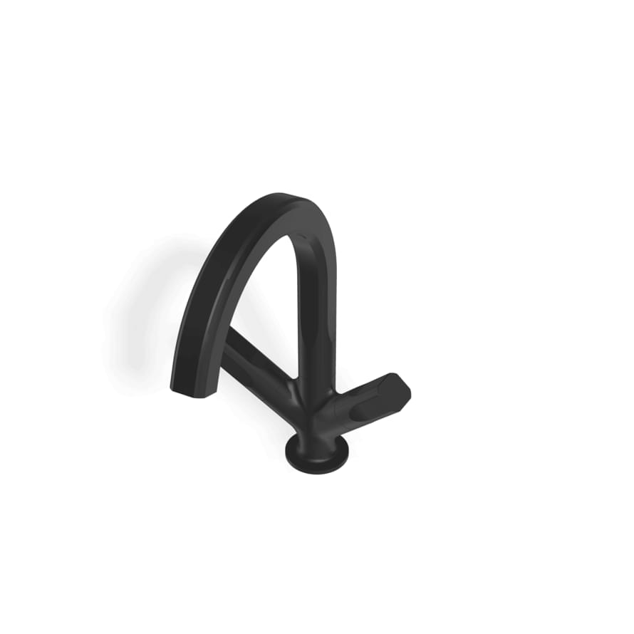 Плитка Treemme Appia Смеситель для раковины APPIA черный матовый  поверхность матовая