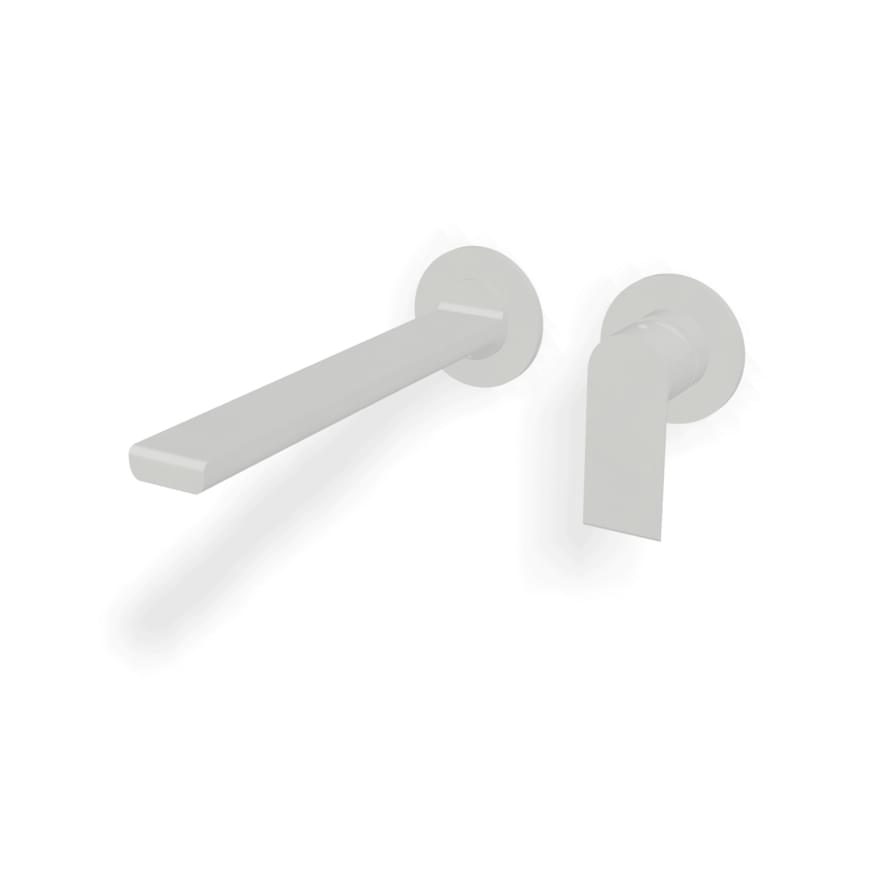 Плитка Treemme Bamboo Внешняя часть смесителя для раковины Bamboo из стены 233 мм раздельный белый матовый поверхность матовая