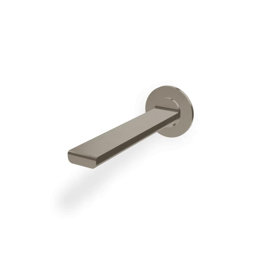 Плитка Treemme Bamboo Излив для ванны настенный Bamboo 185 мм никель брашированный  поверхность брашированная