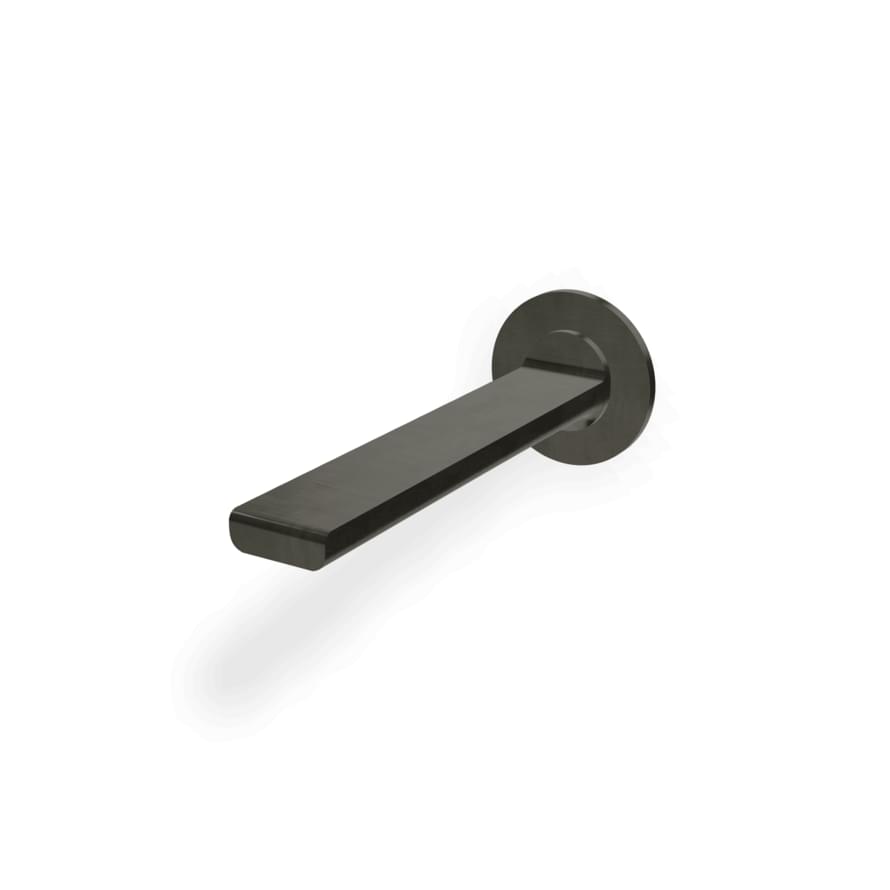 Плитка Treemme Bamboo Излив для ванны настенный Bamboo 185 мм черный хром брашированный  поверхность брашированная