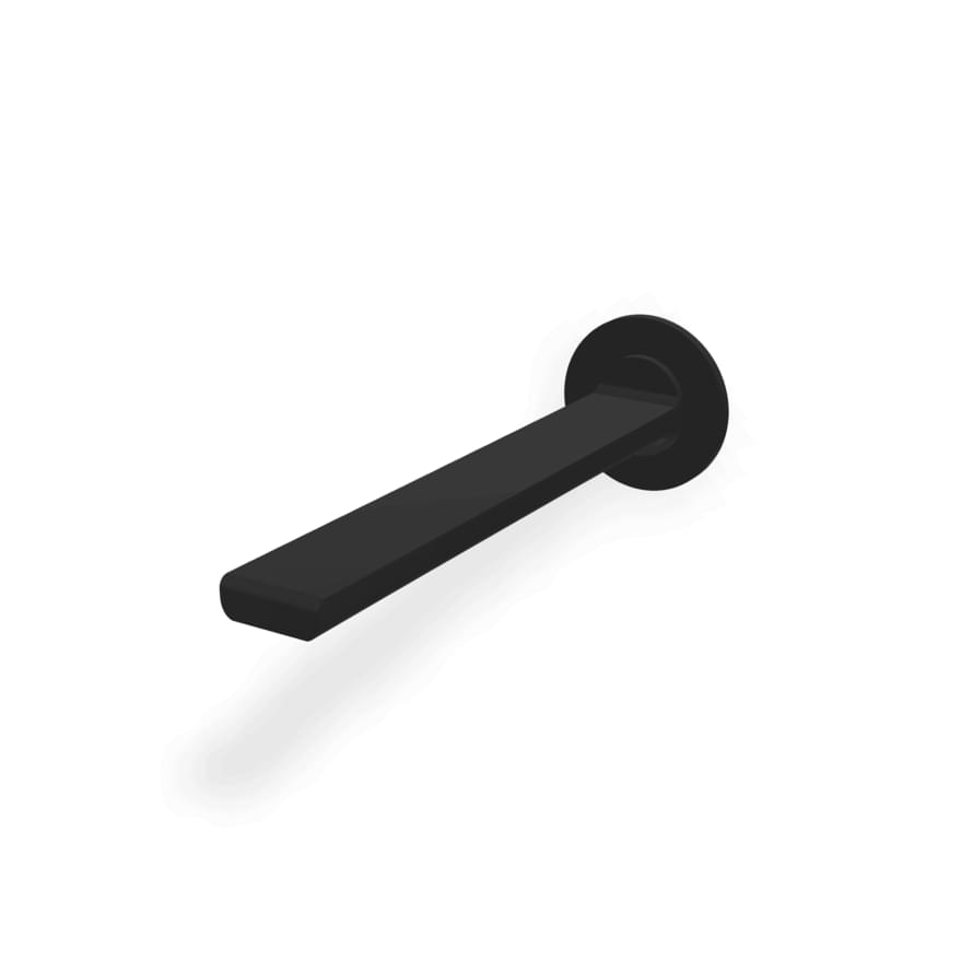 Плитка Treemme Bamboo Излив для ванны настенный Bamboo 233 мм черный матовый  поверхность матовая