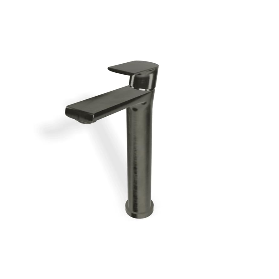 Плитка Treemme Bamboo Смеситель для раковины Bamboo 270 мм черный хром брашированный  поверхность брашированная