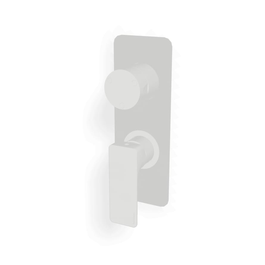 Плитка Treemme Hask Внешняя часть смесителя для душа HASK на 3 потребителя белый матовый  поверхность матовая