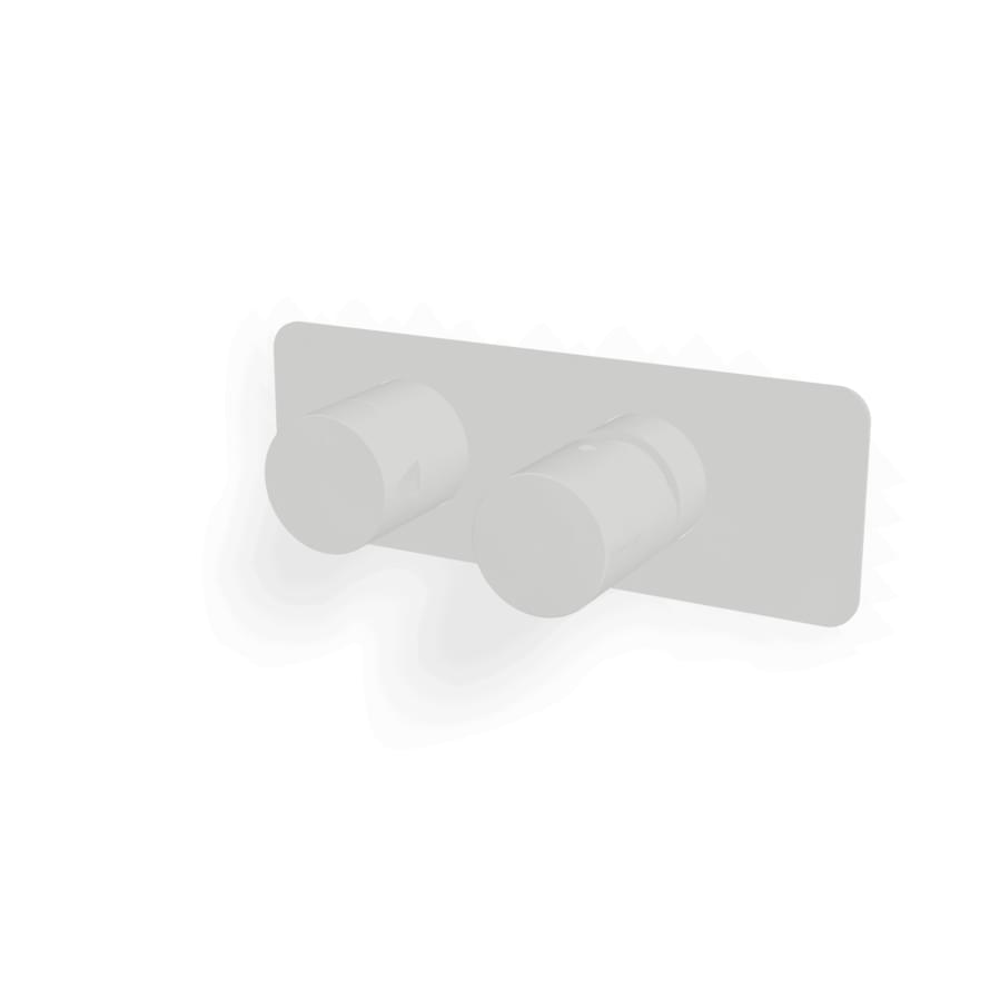 Плитка Treemme Nanotech Внешняя часть смесителя для душа Nanotech на 3 потребителя белый матовый  поверхность матовая