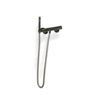 Плитка Treemme Nanotech Смеситель для ванны с душевым комплектом Nanotech черный хром брашированный поверхность брашированная