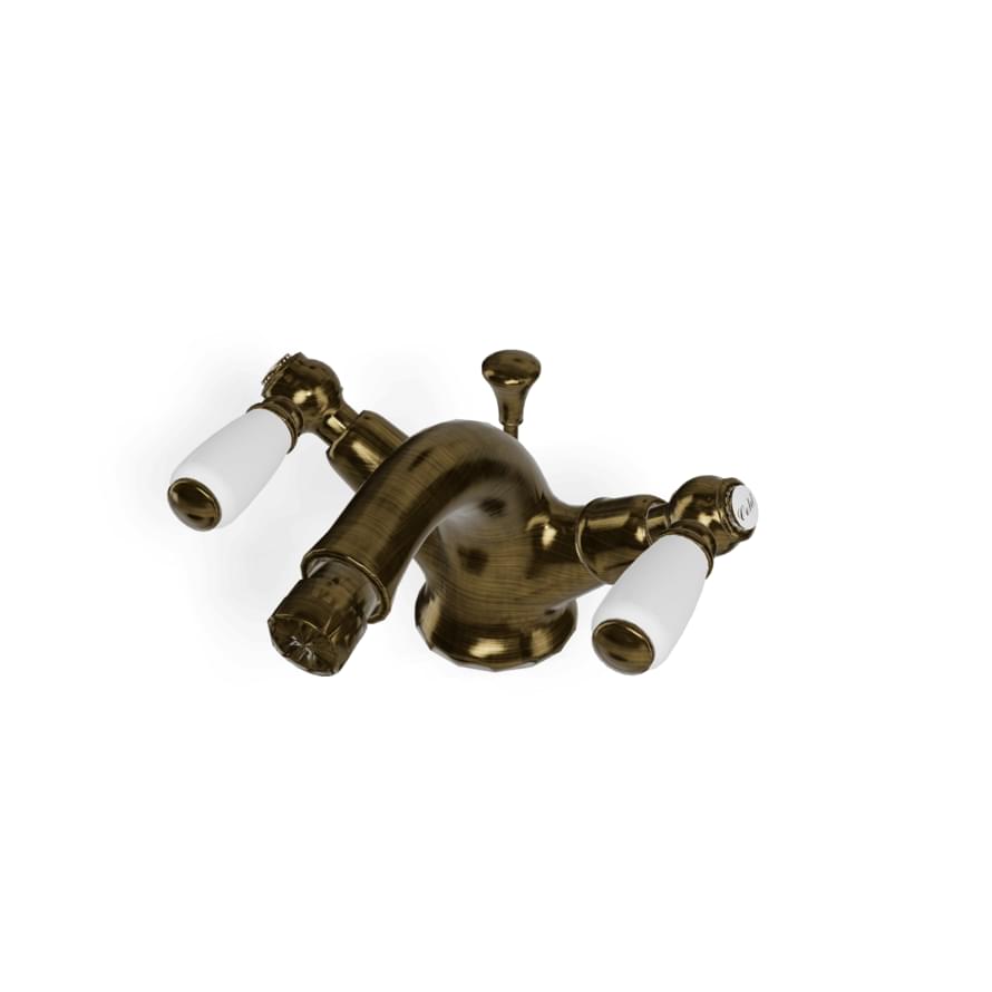 Плитка Treemme Old Italy Смеситель для биде Old Italy с донным клапаном. бронза брашированная  поверхность брашированная