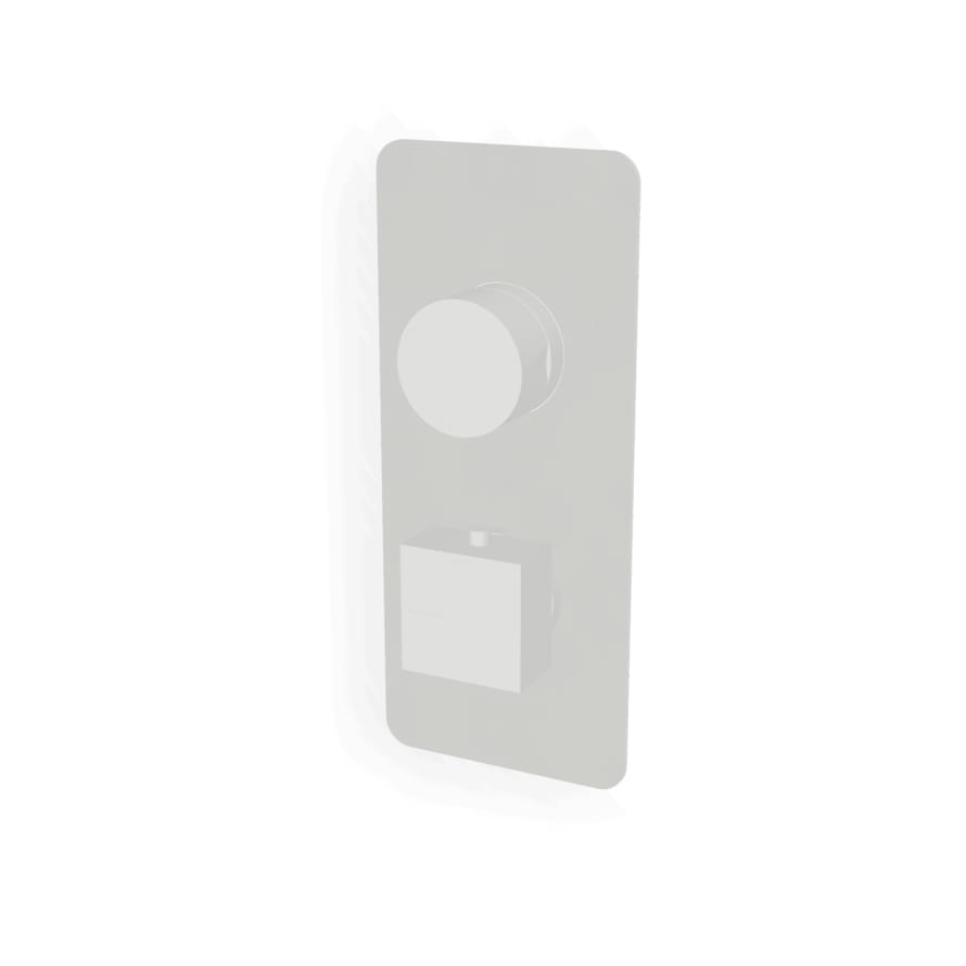 Плитка Treemme Pa36 Внешняя часть термостатического смесителя PA36 для душа на 3 потребителя белый матовый  поверхность матовая