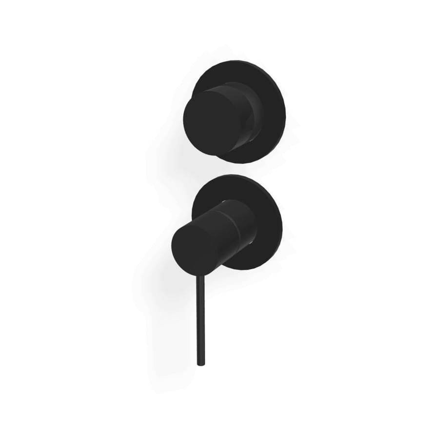 Плитка Treemme Up Plus Внешняя часть смесителя UP+ для душа на 3 потребителя раздельный черный матовый  поверхность матовая