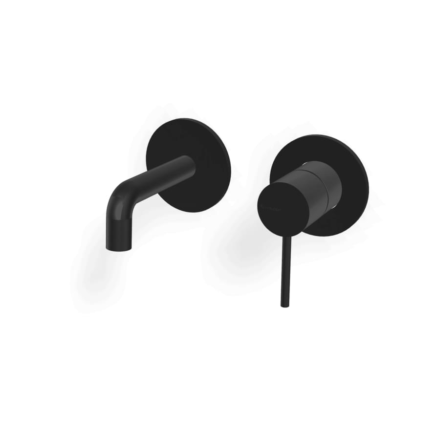 Плитка Treemme Up Plus Внешняя часть смесителя UP+ для раковины из стены 97 мм раздельный. черный матовый  поверхность матовая