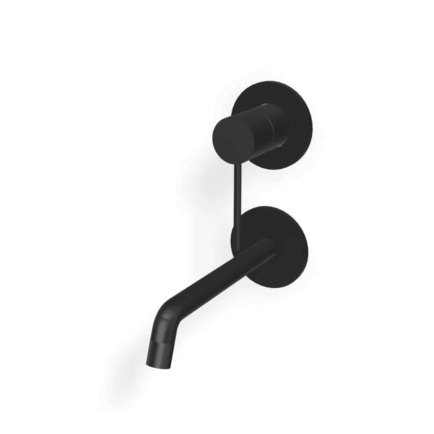 Плитка Treemme Up Plus Внешняя часть смесителя для раковины UP+ из стены 175 мм раздельный черный матовый  поверхность матовая