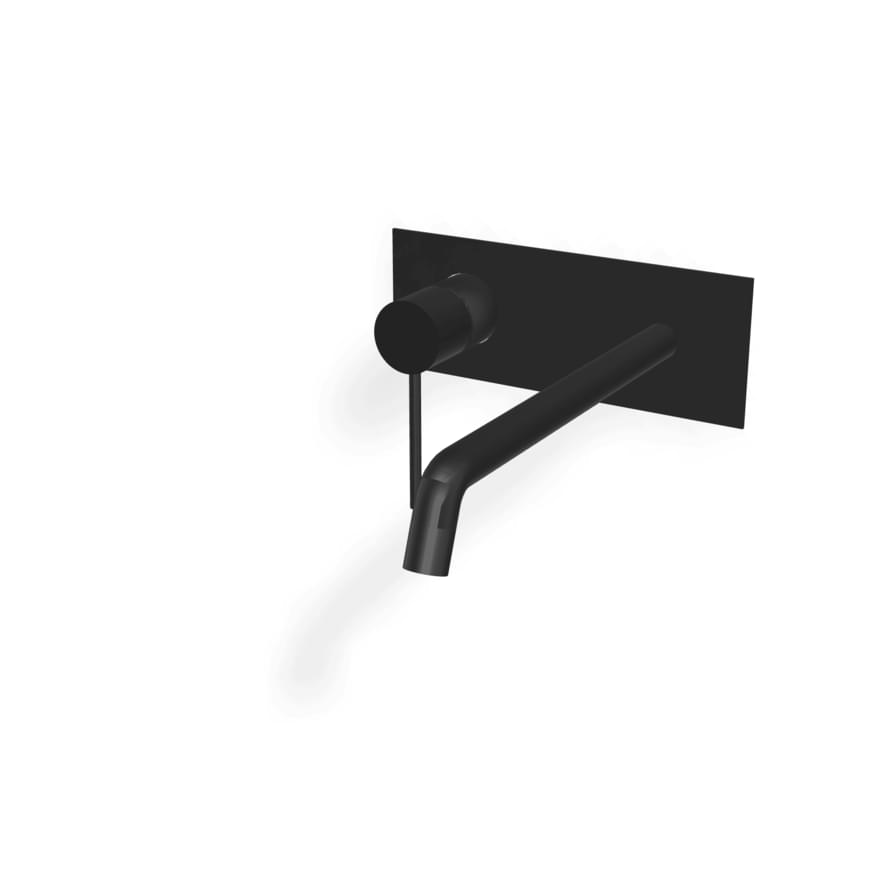 Плитка Treemme Up Plus Внешняя часть смесителя для раковины UP+ из стены 223 мм черный матовый  поверхность матовая