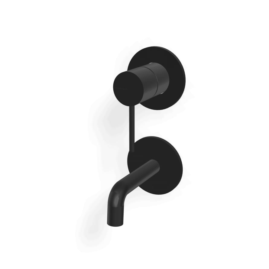 Плитка Treemme Up Plus Внешняя часть смесителя для раковины UP+ из стены 97 мм раздельный черный матовый  поверхность матовая