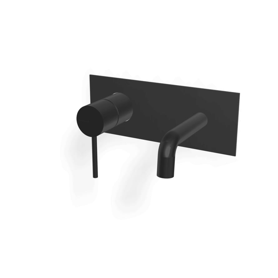 Плитка Treemme Up Plus Внешняя часть смесителя для раковины UP+ из стены 97 мм черный матовый  поверхность матовая