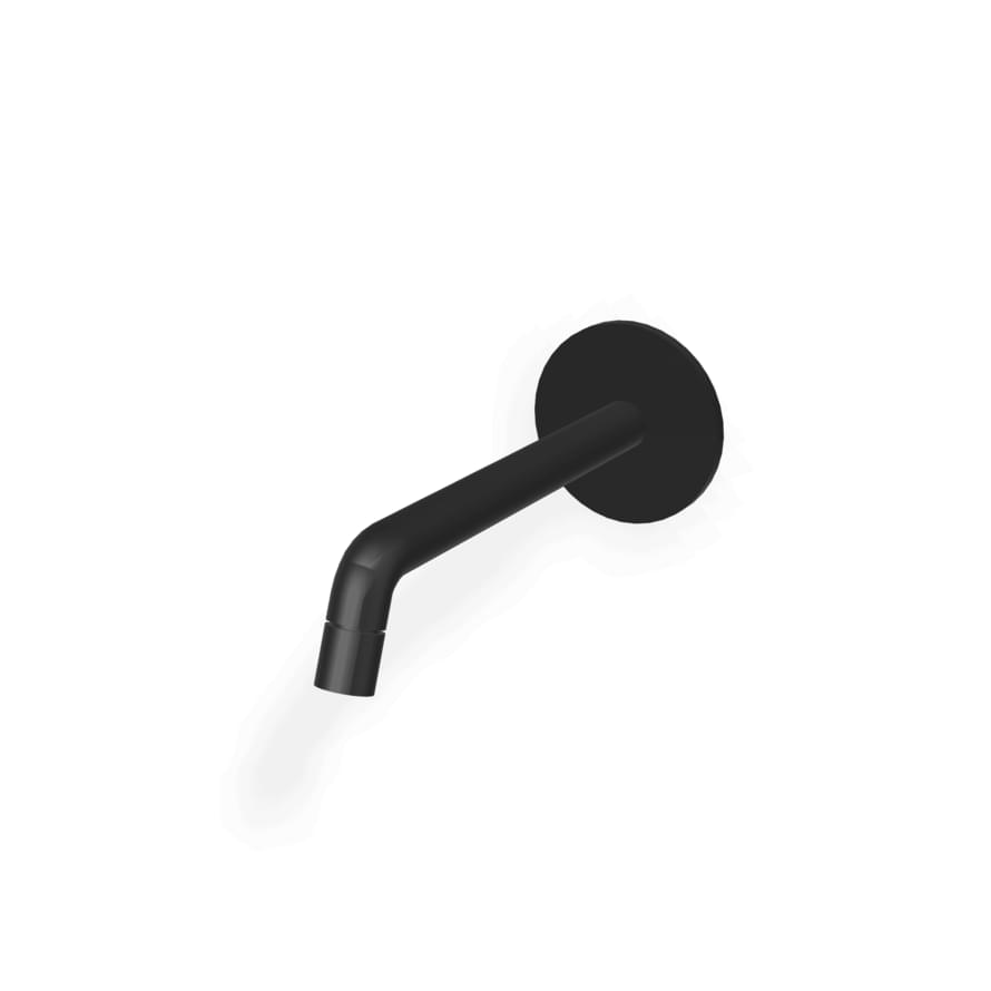 Плитка Treemme Up Plus Излив для ванны настенный UP+ 177 мм черный матовый  поверхность матовая