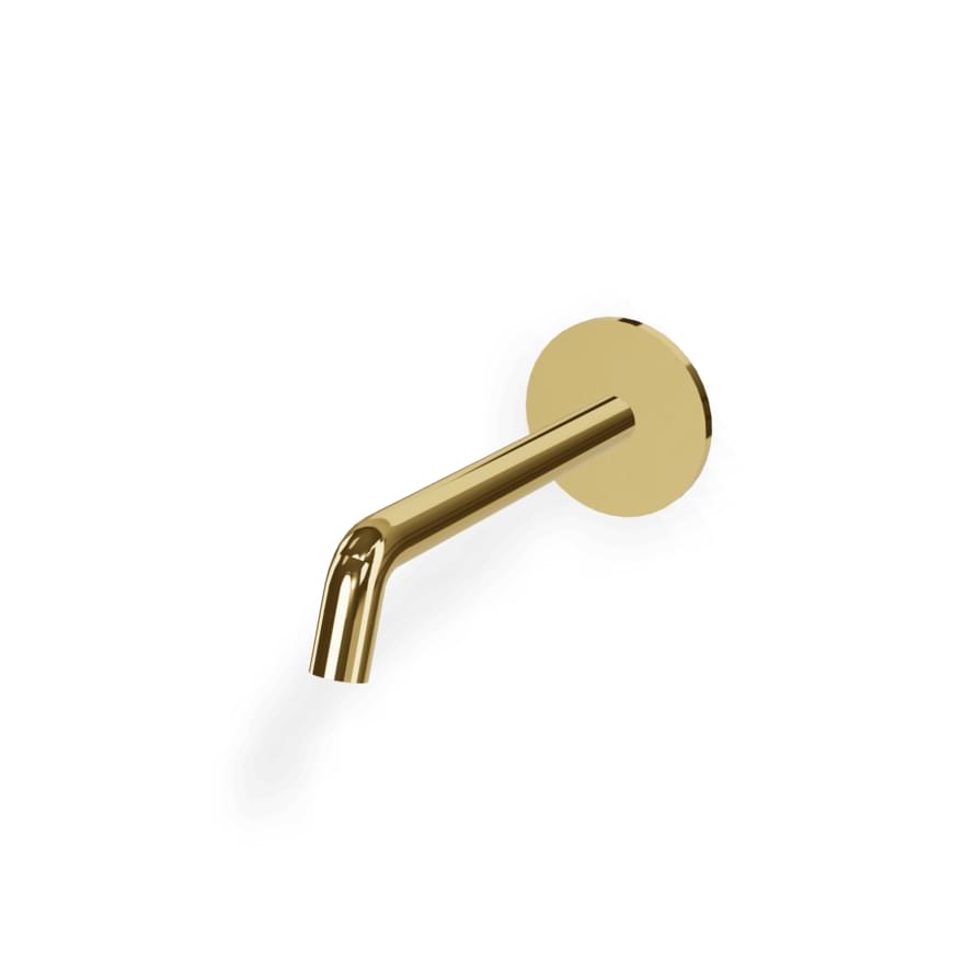 Плитка Treemme Up Plus Излив для раковины настенный UP+ 176 мм золото  поверхность глянец