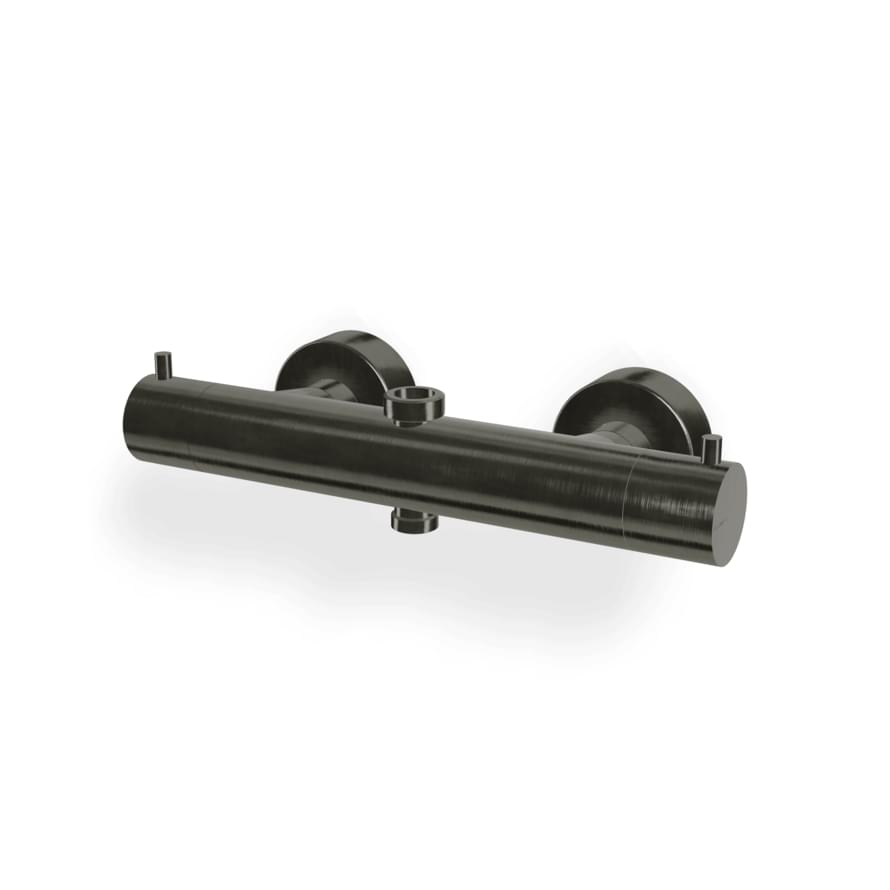 Плитка Treemme Up Plus Смеситель для душа UP+ термостатический 3/4” - 1/2” черный хром брашированный  поверхность брашированная