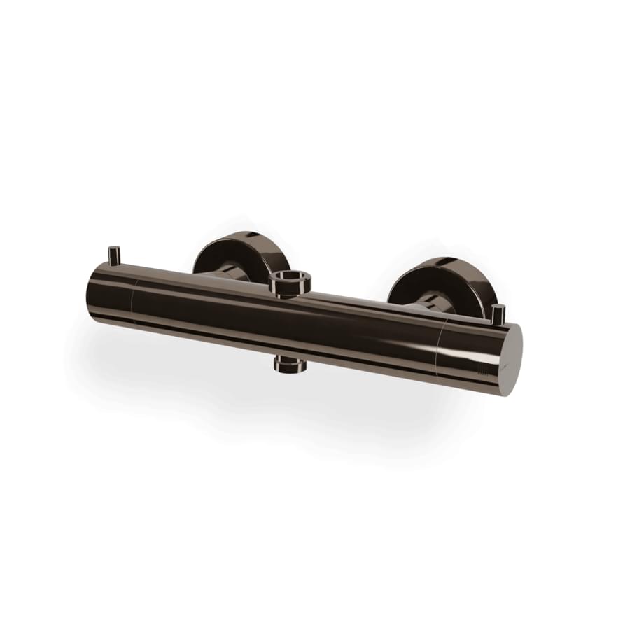 Плитка Treemme Up Plus Смеситель для душа UP+ термостатический 3/4” - 1/2” черный хром полированный  поверхность полированная