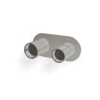 Плитка Treemme Watertube Внешняя часть смесителя для душа Watertube на 2 потребителя. нержавеющая сталь брашированная поверхность брашированная