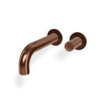 Плитка Treemme Watertube Внешняя часть смесителя для раковины из стены Watertube 220 мм раздельный бронза PVD поверхность брашированная