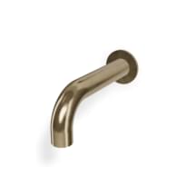 Плитка Treemme Watertube Излив для ванны настенный Watertube 220 мм желтое золото PVD поверхность брашированная