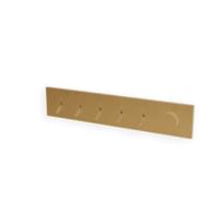 Плитка Treemme Watt Внешняя часть смесителя для душа Watt на 5 потребителя золото брашированное поверхность брашированная